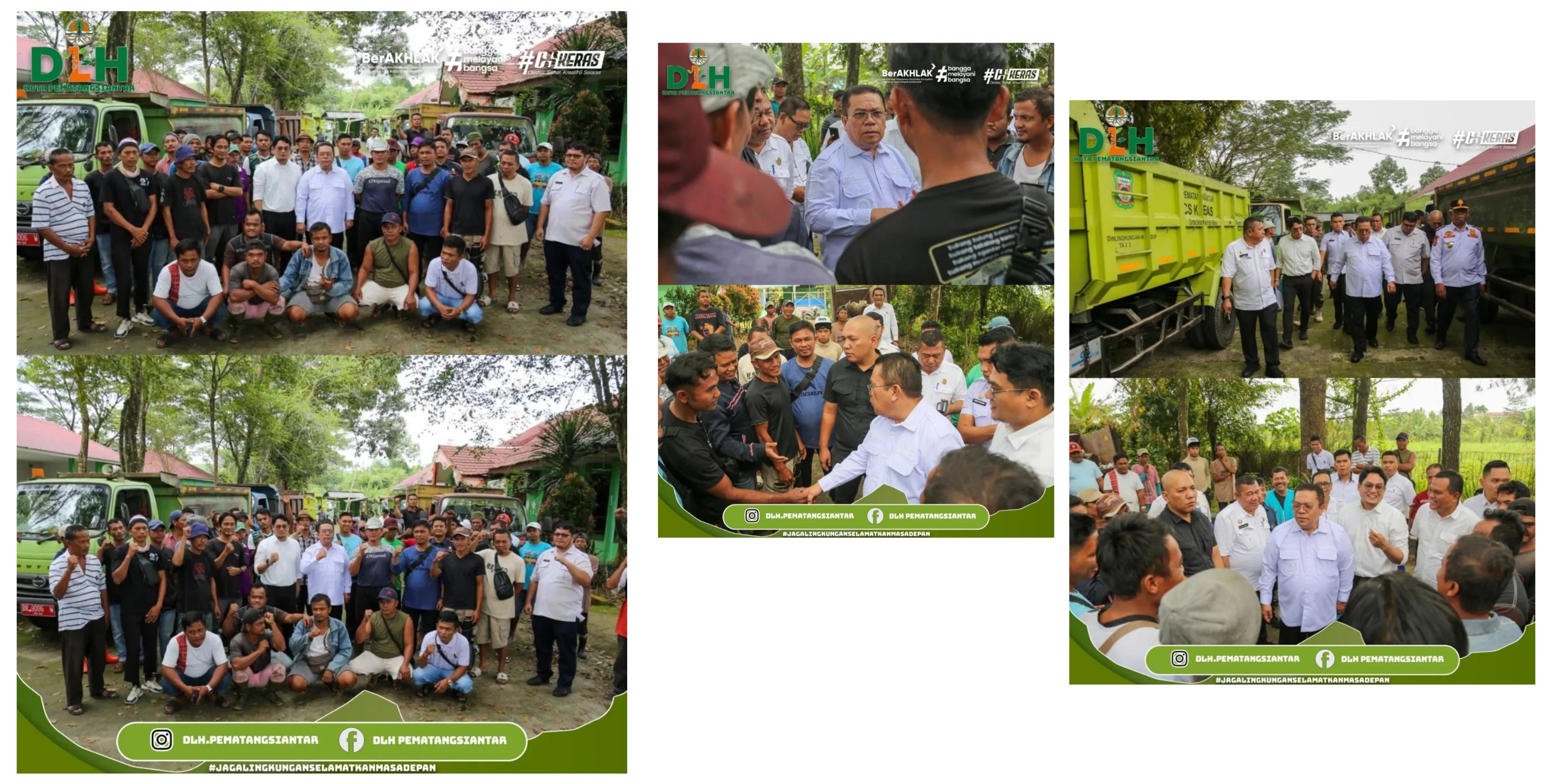 Dinas Lingkungan Hidup Bersama Dengan Wali Kota Pematangsiantar Melaksanakan Apel Kendaraan Dinas